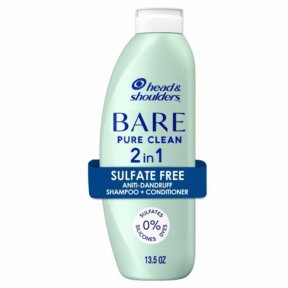 Head & Shoulders BARE Pure Clean 2in1 Anti-Dandruff Shampoo & Conditioner   hair